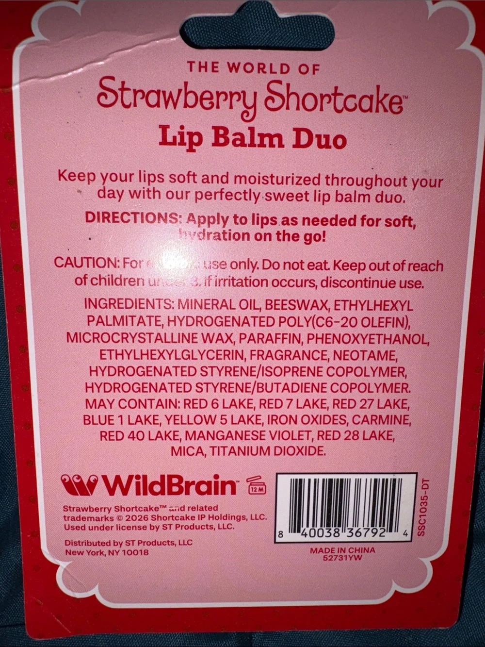 Strawberry Shortcake Pink Makeup Wristbands, Large Makeup Wipes & Lip Balms